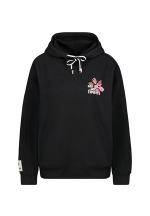 MIT FLOWERPRINTS - Hoodie - black