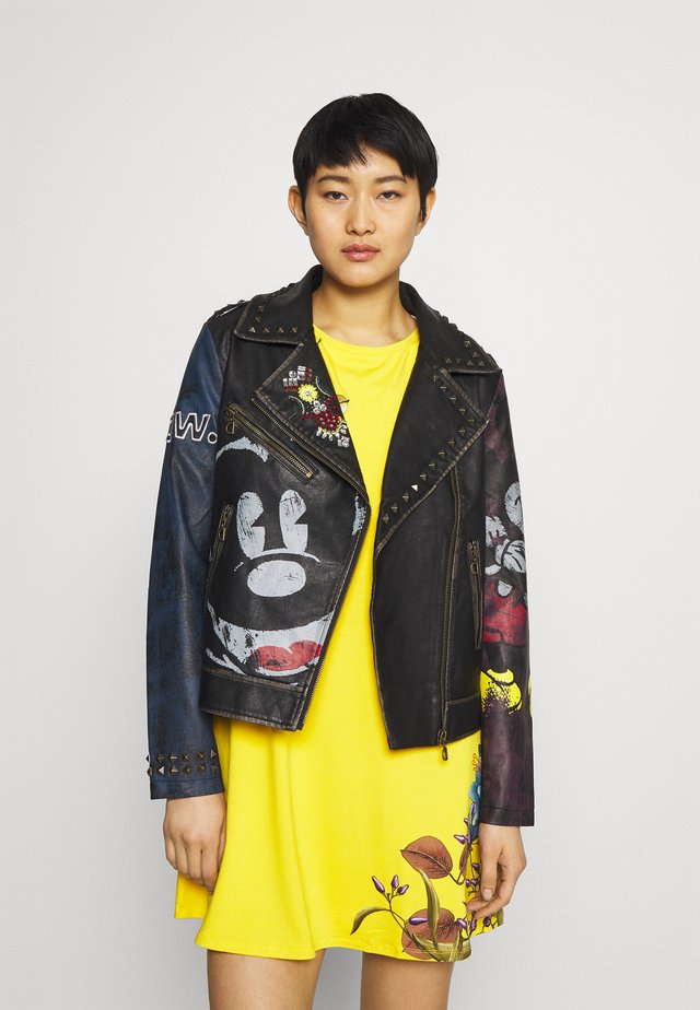 CHAQ_COVENT GARDEN MICKEY - Kunstlederjacke - black