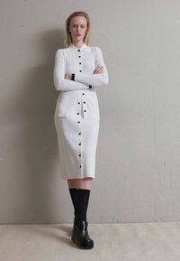 Proenza Schouler White Label BUTTON FRONT SKIRT - Φούστα σε γραμμή Α - cream