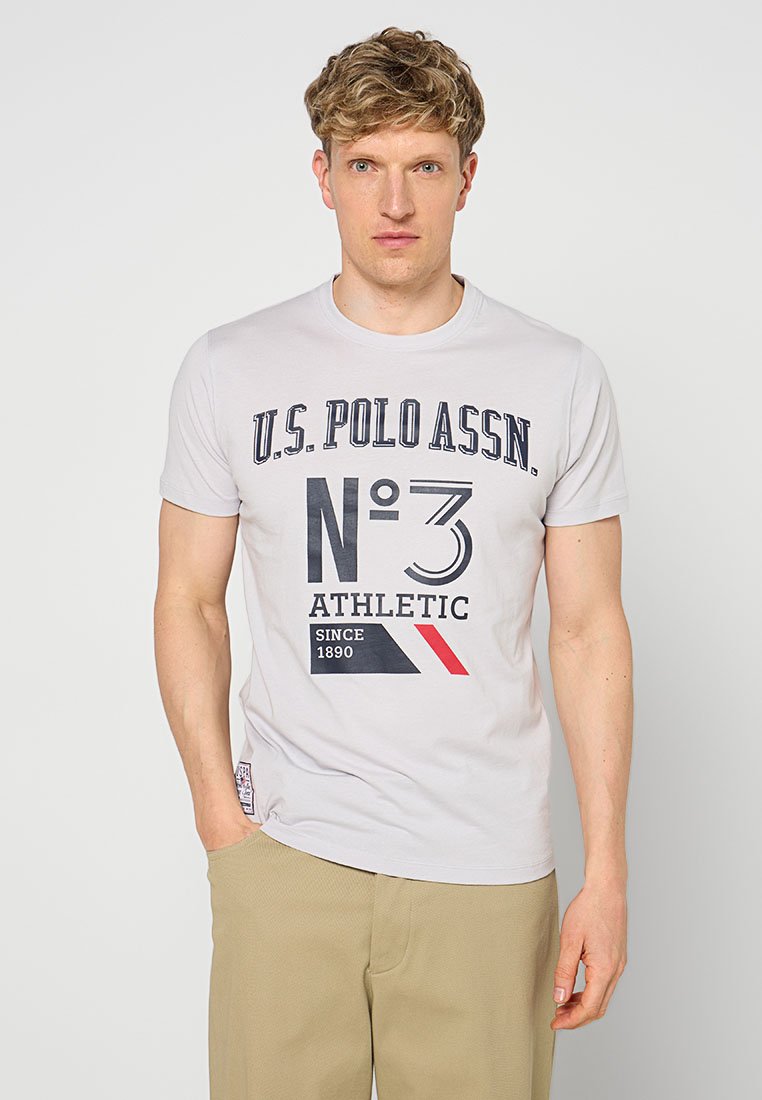 U.S. Polo Assn. T-shirt print lichtgrijs