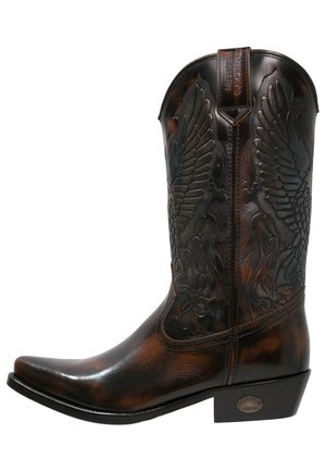 Cowboy- / Bikerboots - marron