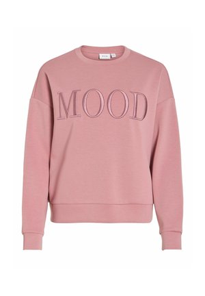 VILA, SWEATSHIRT FRONT PRINT - Sweatshirt - nostalgia rose