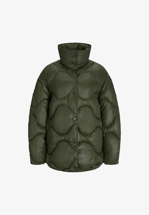 JJXX SHINY QUILTED OTW SN - Talvemantel - grape leaf