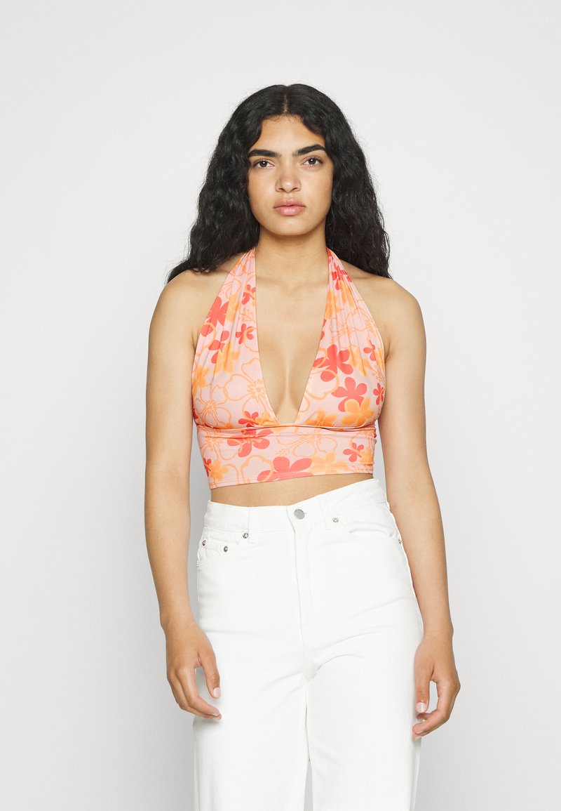 Nly by Nelly HALTERNECK CROP - Top - orange