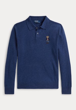 POLO BEAR CASHMERE SWEATER - Strickpullover - rustic navy heather
