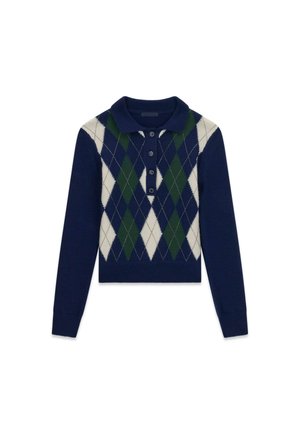 Guess, KARO-POLOPULLOVER - Pullover - blue