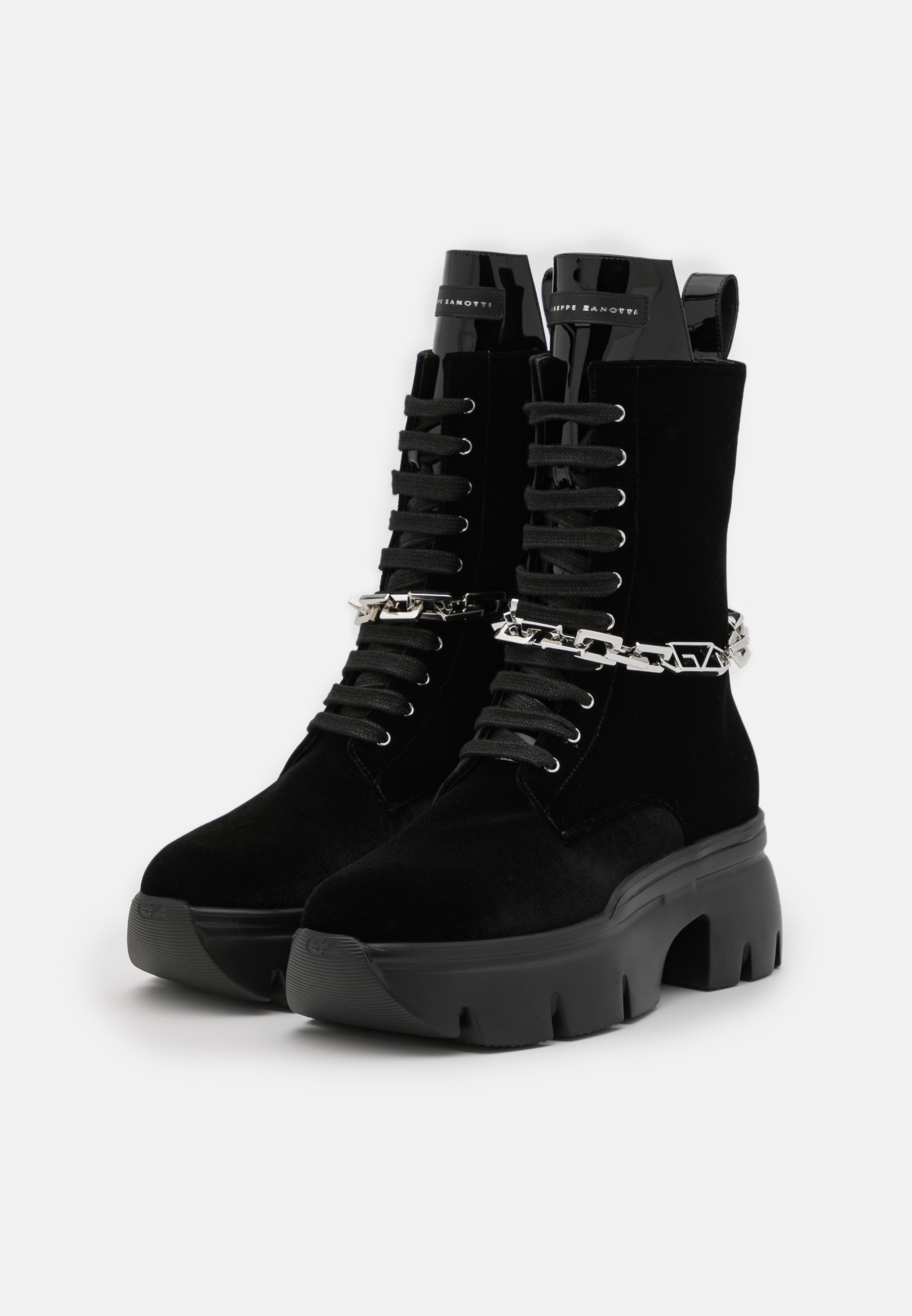 Giuseppe Zanotti Apocalypse Chain Womens Boots Black