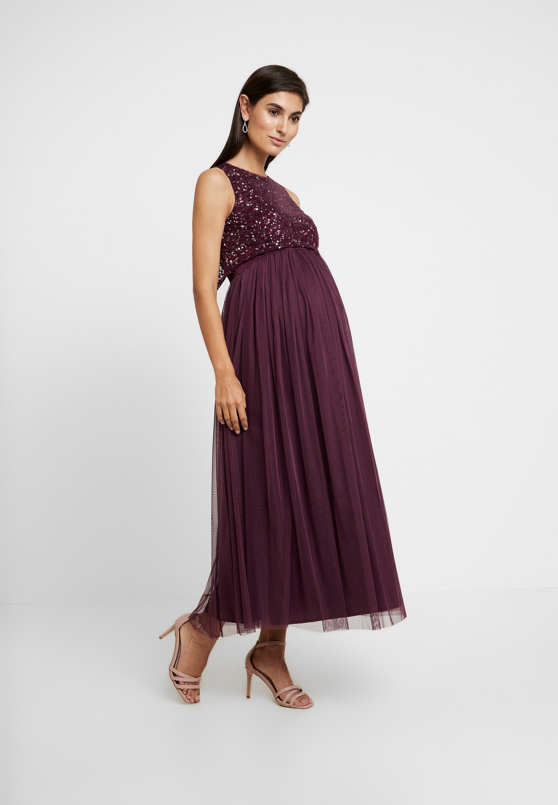maya burgundy dress