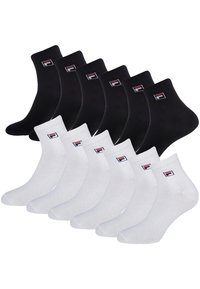 Fila UNISEX SHORT IM 12ER PACK - Chaussettes - black white