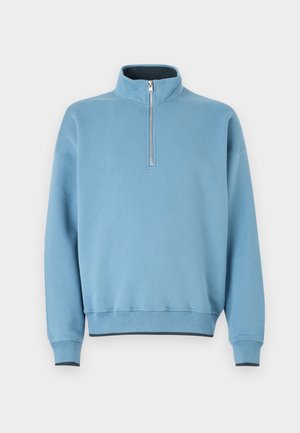 Abercrombie & Fitch Essential Half-Zip Sweatshirt - Sportinis megztinis - provincal blue
