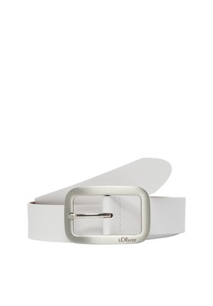 MIT LOGO - Belt - ecru