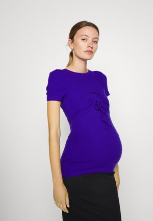 Even&Odd Maternity CIRCLE GATHERING TEE  - Βασικό μπλουζάκι -  blue