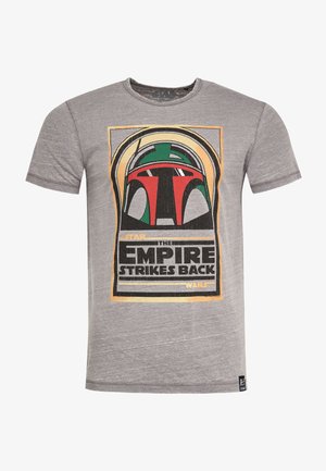 Re:Covered, STAR WARS BOBA FETT EMPIRE STRIKES BACK - T-shirt print - hellgrau
