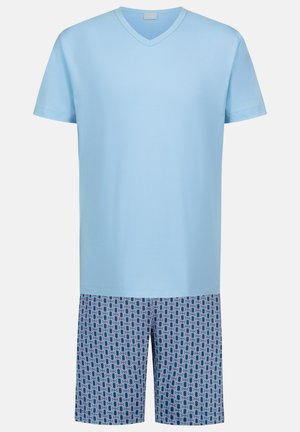 mey, KURZ SERIE STRAIGHT GEO SET - Pyjama set - dream blue