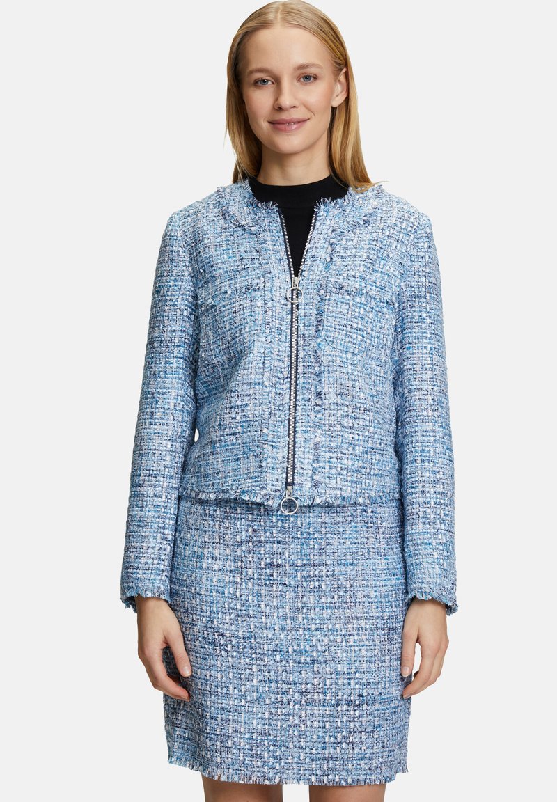 Betty Barclay À FRANGES - Gilet - light blue dark blue