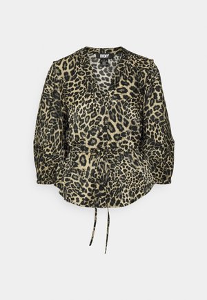 DKNY BLOUSE - Blouse - safari/black