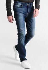 Pier One by Zalando - Straight leg jeans - washed dark blue Thumbnail Image 1