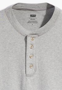 Levi's® BUTTON HENLEY - Základné tričko - mid tone grey heather