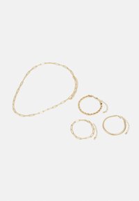 JEWELRY NECKLACE AND BRACELETS SET - Bracelet - gold-coloured