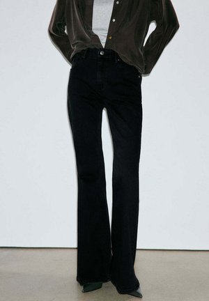 Mango, ADULT - Jean flare - black denim