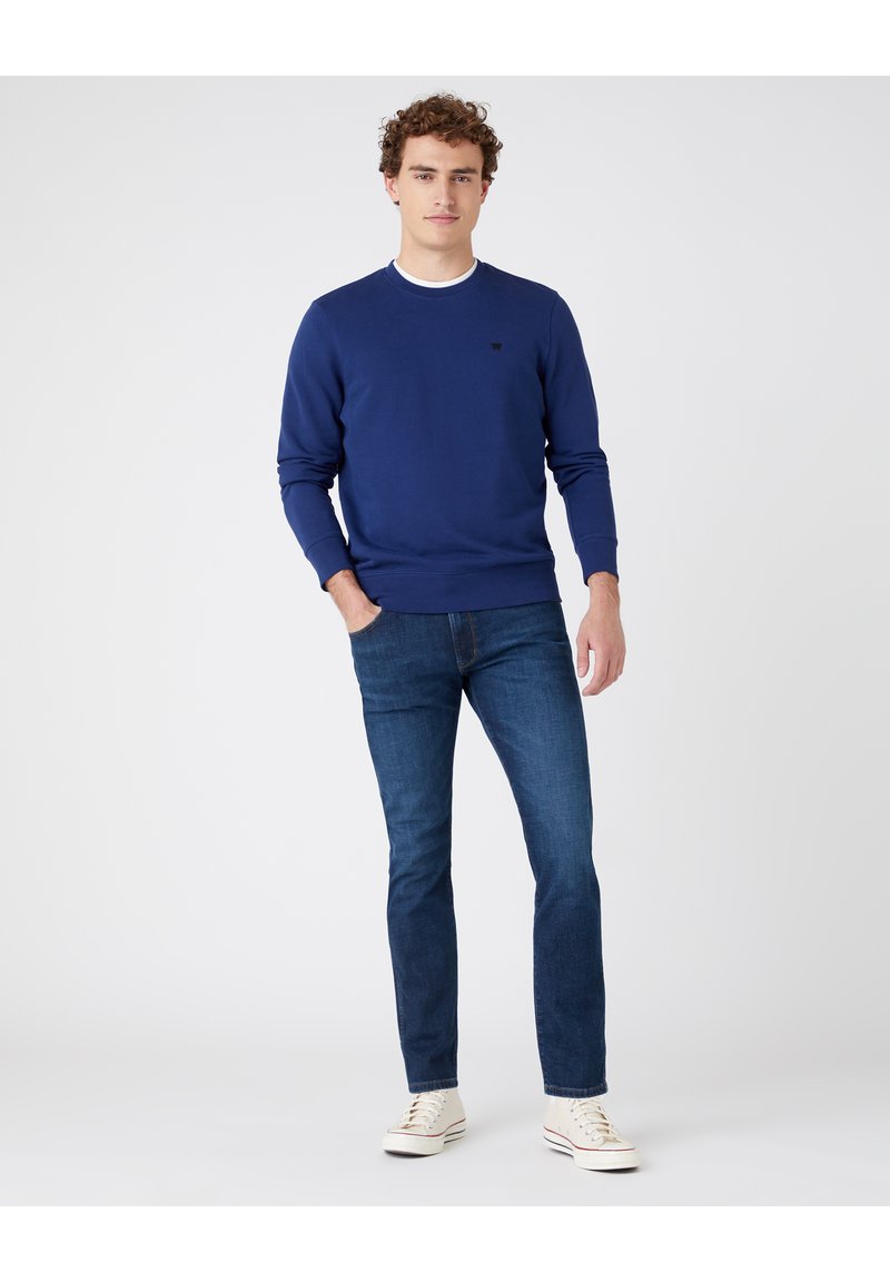 Herren Strickjacken | Wrangler Strickpullover medieval blue/blau - PK88471 Herren Strickjacken | Wrangler Strickpullover medieval blue/blau - PK88471