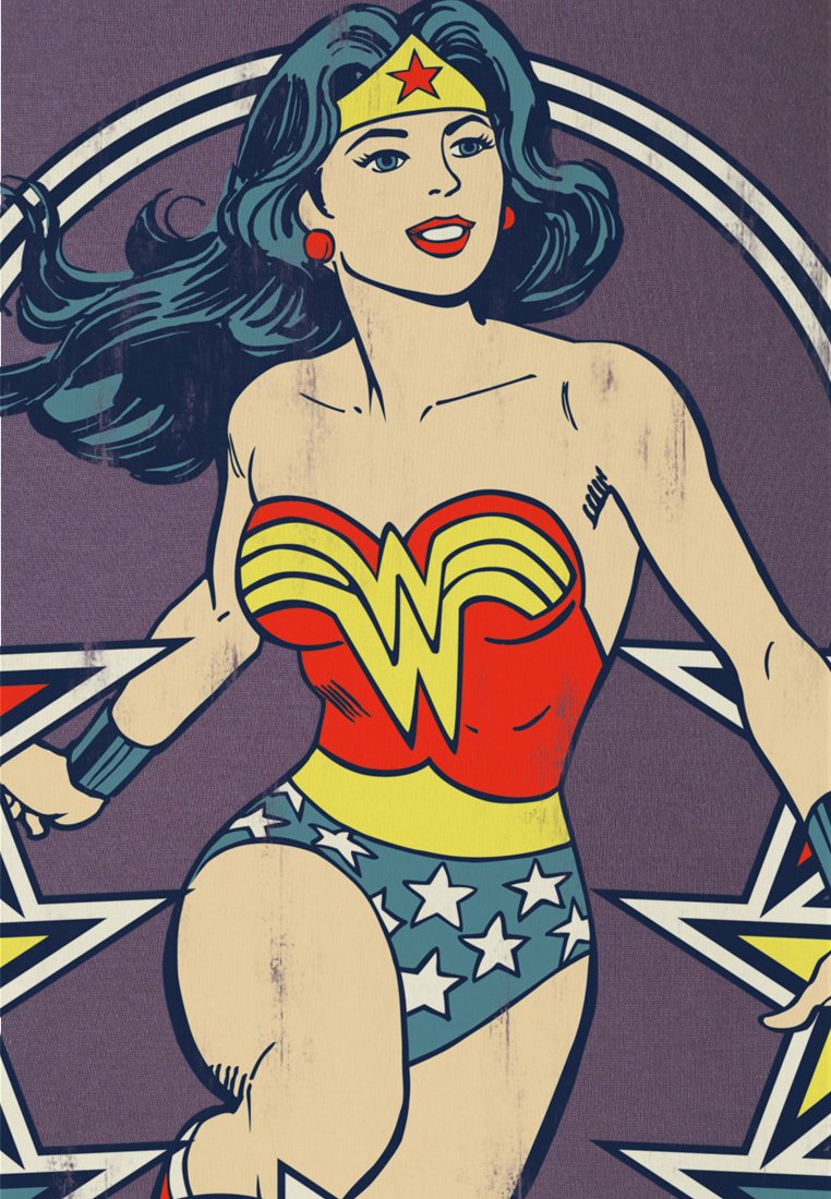 LOGOSHIRT WONDER WOMAN - Print T-shirt - lila/lilac - Zalando.de