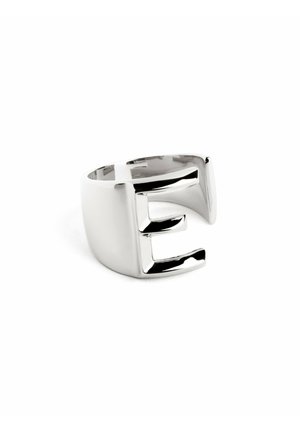 PERSONALIZED LETTER SIGNET - Ring - letra e color plata
