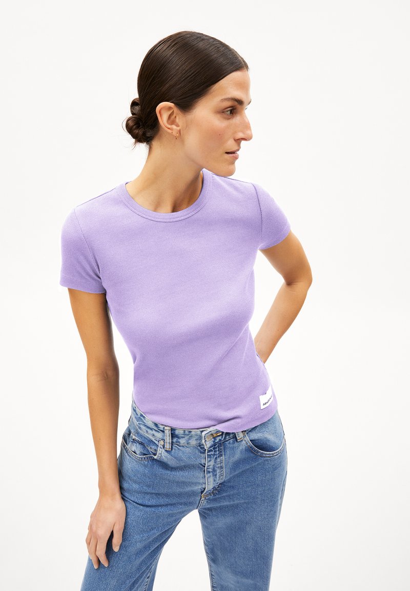 ARMEDANGELS KARDAA - T-Shirt basic - lavender light