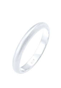 Silver ring made of 925 sterling silver, featuring a sleek, smooth, rounded band with a matte finish and no additional embellishments.