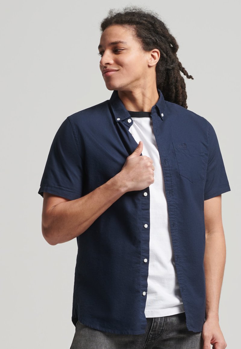 Herren Freizeithemden | Superdry CLASSIC UNIVERSITY OXFORD Hemd nordic chrome navy/dunkelblau meliert - YN83024 Herren Freizeithemden | Superdry CLASSIC UNIVERSITY OXFORD Hemd nordic chrome navy/dunkelblau meliert - YN83024