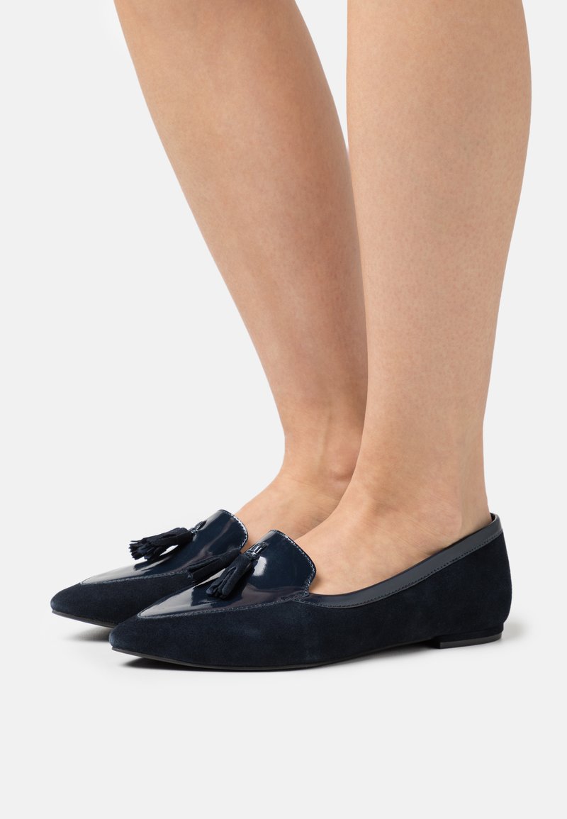 Anna Field LEATHER Ballet pumps dark blue Zalando.co.uk