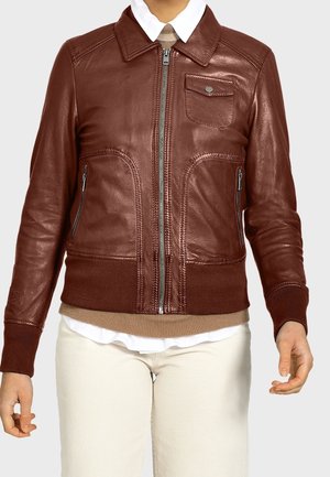 Læderjakker - camel