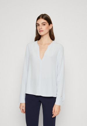 V NECK - Blouse - breezy blue