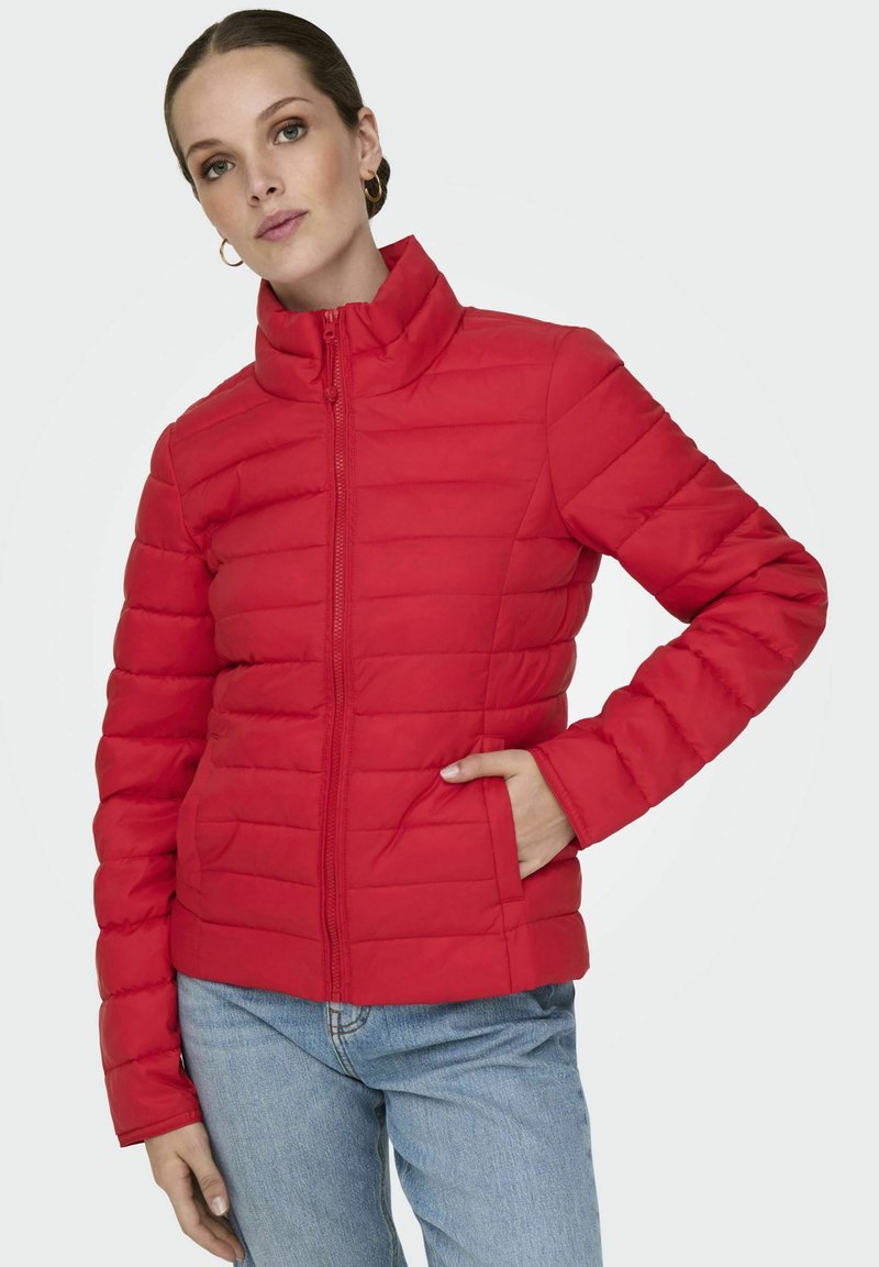 Kids ONLY KOGTANEA QUILTED HOOD - Jas - summer green/groen