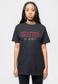 Paradiso Clothing LED ZEPPELIN LOGO AND SYMBOLS - Print T-shirt - black