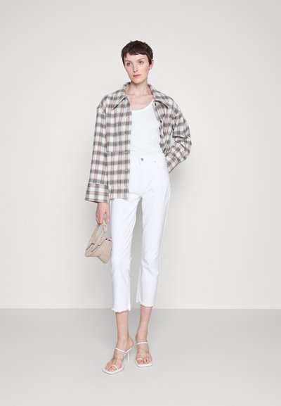 Paige CINDY - Jeans baggy - white noise w/ grand