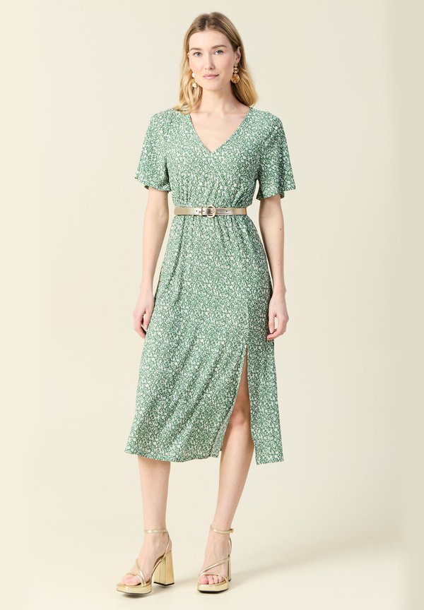 LANGES UMWELTFREUNDLICHES - Jerseykleid - vert