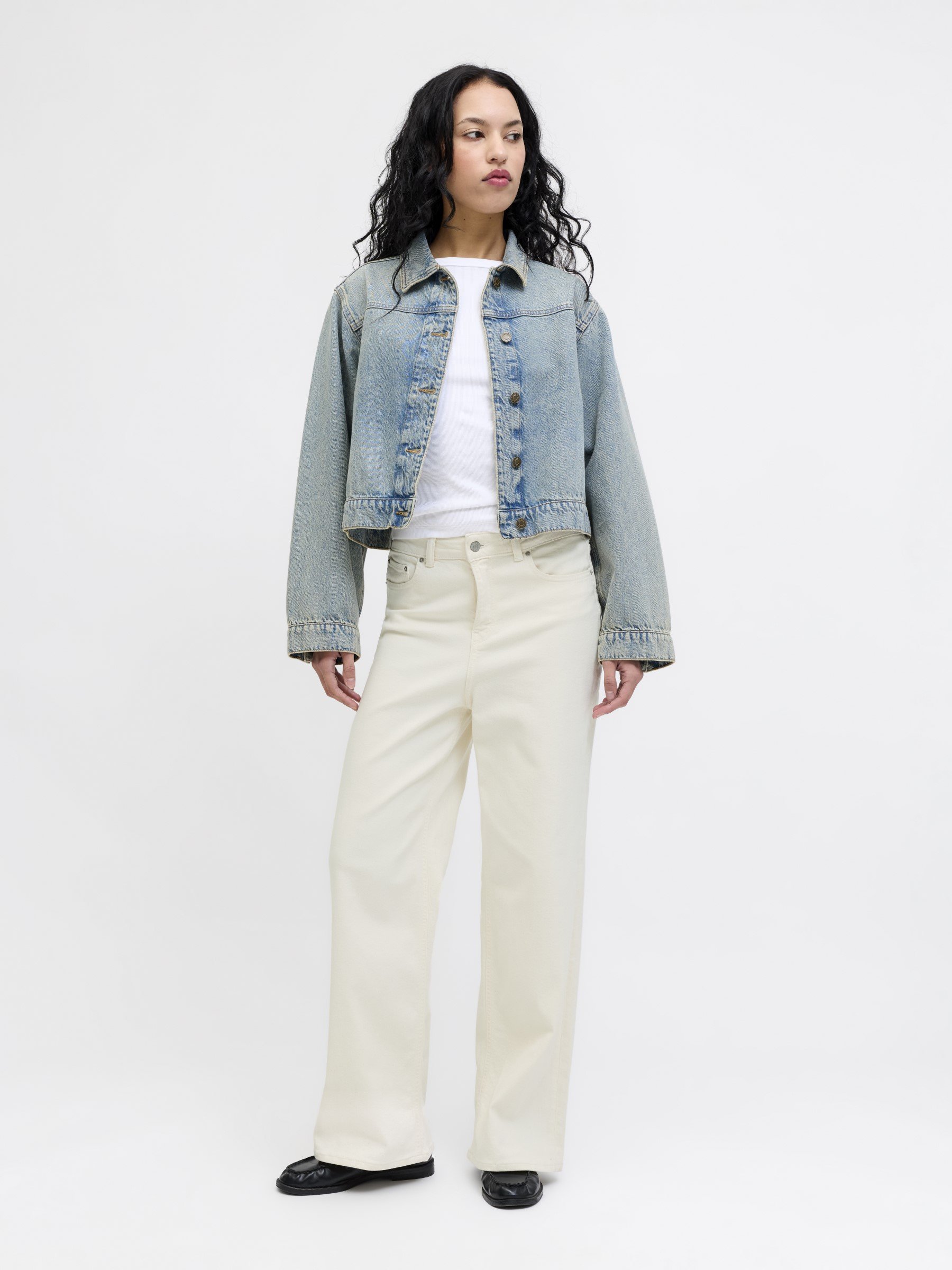 JJXX JXTOKYO WIDE - Wide Leg - white denim - Zalando.co.uk