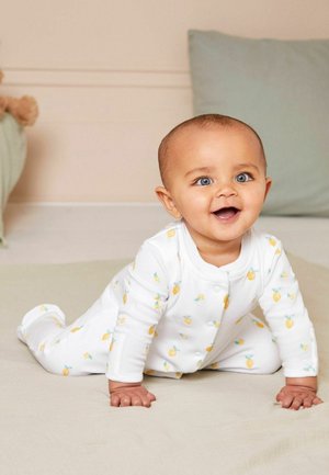 EMBROIDERED REGULAR FIT - Sleep suit - lemon