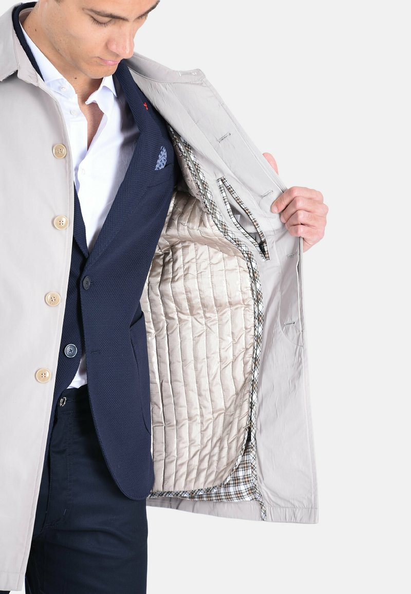 Giacca Cappotto Da Uomo Corto Ciabalù Cappotto Corto Beige