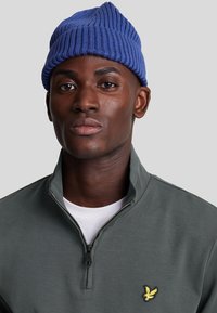 Lyle & Scott MID LAYERS INTERLOCK QUARTER ZIP - Felpa - w gunmetal