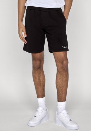 Pegador SIGNAR - Pantalon de survêtement - washed black/white