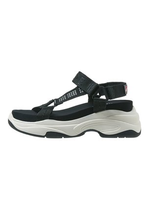 Plateausandaler - black