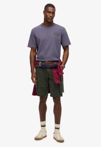 Superdry & Co ATHLETIC ESSENTIAL GRAPHIC - Camiseta estampada - greystone