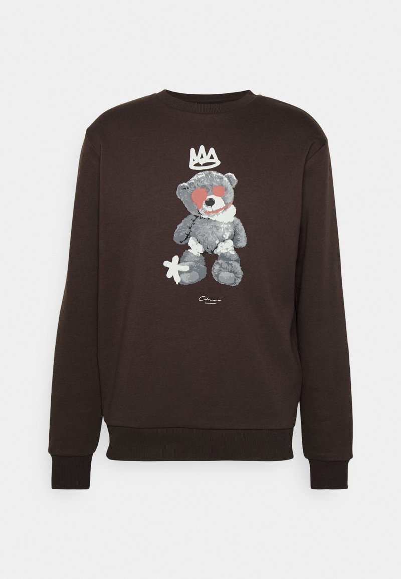 CLOSURE London TEDDY BEAR SWEAT - Sweatshirt - dark brown/marron foncé -  ZALANDO.FR