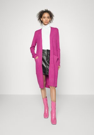 VIRIL L/S - NOO - Kardigan - magenta haze melange