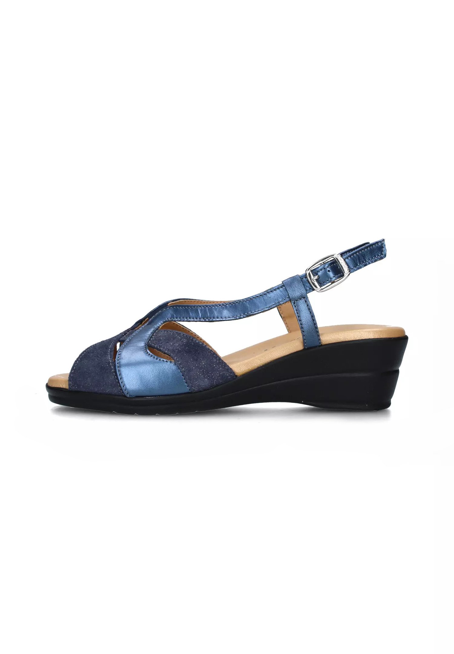Cinzia Soft Sandali con zeppa blue/blu