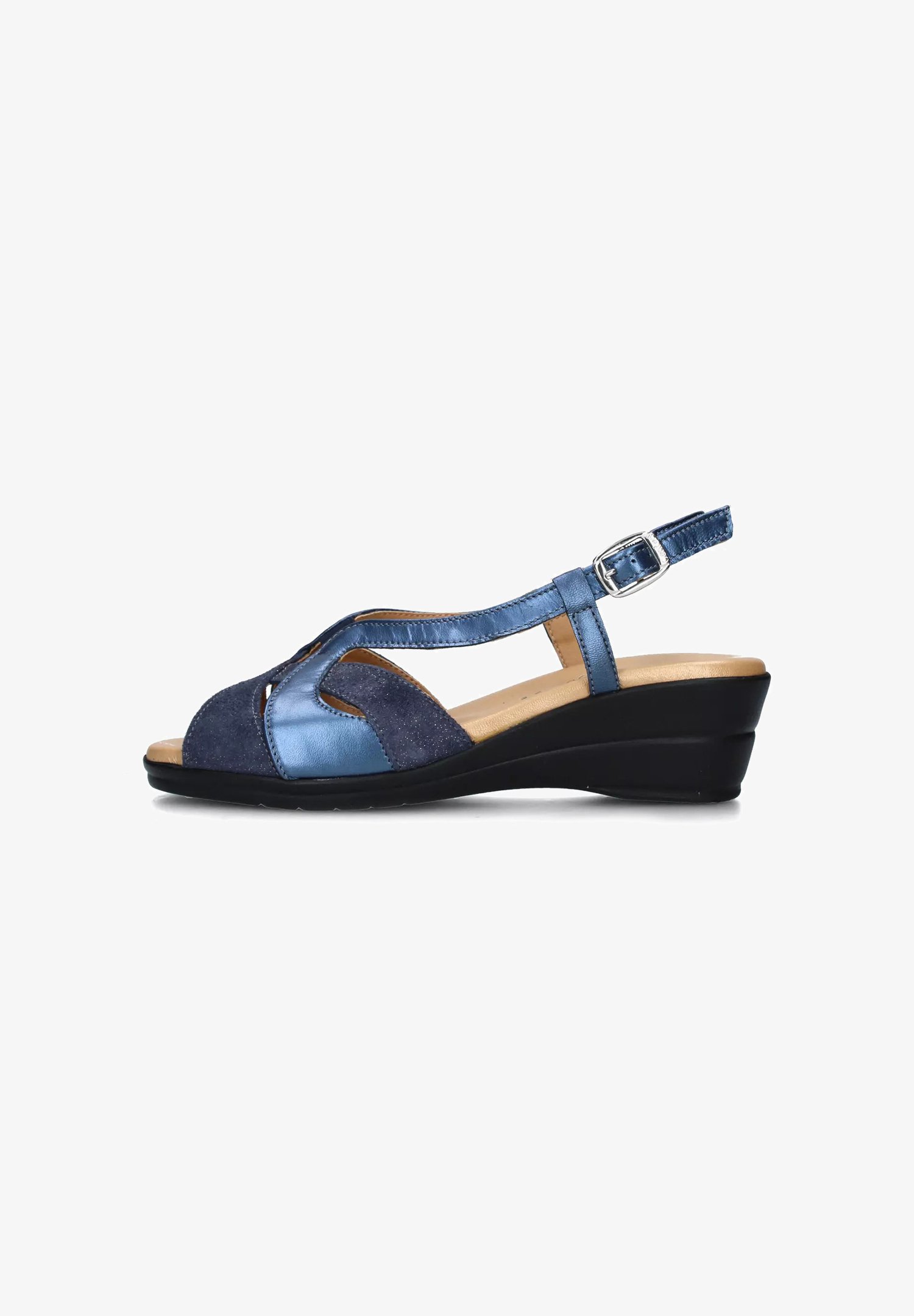 Cinzia Soft Sandali con zeppa blue/blu