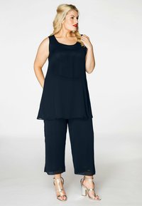 YOEK RUNDHALS VOILE - Top - blue