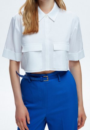 Button-down blouse - white